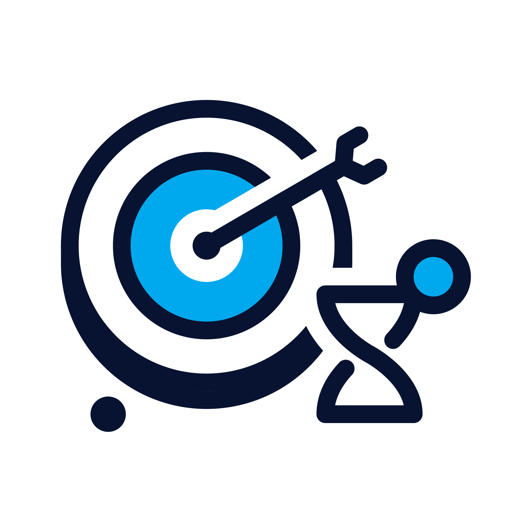 Icon for AI-driven accuracy that helps protect money through precision targeting and fraud reduction